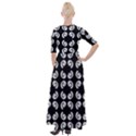 Pattern Formes Ronds Noir Half Sleeves Maxi Dress View2