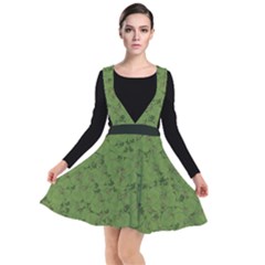 Groyper Pepe The Frog Original Meme Funny Kekistan Green Pattern Plunge Pinafore Dress by snek