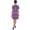 Pineapple Wallpaper Pattern 1462307008mhe Short Sleeve Shoulder Cut Out Dress  View2