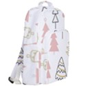 Christmas Pattern Double Compartment Backpack View2