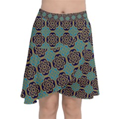 Df Catania Chiffon Wrap Front Skirt