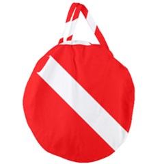 Diving Flag Giant Round Zipper Tote by FlagGallery