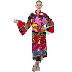 Faberge Chicken 1 2 Maxi Velour Kimono by bestdesignintheworld