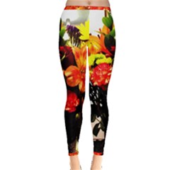 Flowers In A Vase 1 2 Inside Out Leggings by bestdesignintheworld