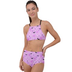 Spooky Pastel Goth  High Waist Tankini Set by thethiiird