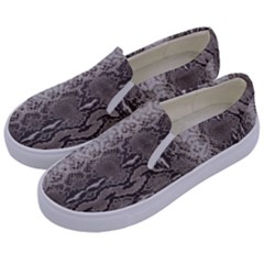 Python Snakeskin Print Kids  Canvas Slip Ons by LoolyElzayat