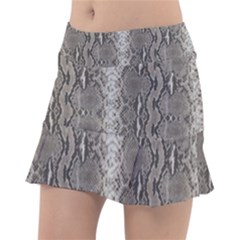 Python Snakeskin Print Tennis Skorts by LoolyElzayat