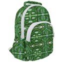 My Paint My Pallet Brocade Green SCARABS Rounded Multi Pocket Backpack View2