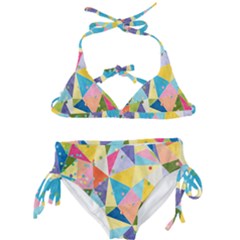 Abstract Background Colorful Kids  Classic Bikini Set