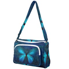 Animal Butterfly Insect Front Pocket Crossbody Bag by Vaneshart