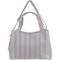 Nice Stripes - Abalone Grey Double Compartment Shoulder Bag View1