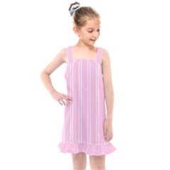 Nice Stripes - Blush Pink Kids  Overall Dress