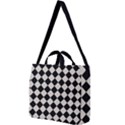 Block Fiesta Black And Abalone Grey Square Shoulder Tote Bag View1