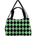 Block Fiesta Black And Mint Green Double Compartment Shoulder Bag View1