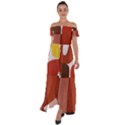 Sophie Taeuber Arp, Composition à Motifs D arceaux Ou Composition Horizontale Verticale Off Shoulder Open Front Chiffon Dress View1