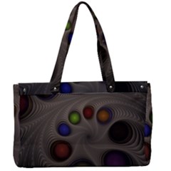 Fractal Fantasy Abstract Pattern Canvas Work Bag by Wegoenart