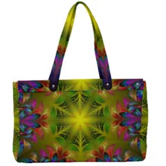 Fractal Abstract Background Pattern Canvas Work Bag by Wegoenart