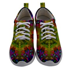 Fractal Abstract Background Pattern Women Athletic Shoes by Wegoenart