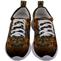 Fractal Art Abstract Pattern Kids Athletic Shoes by Wegoenart