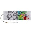 Brain Mind Psychology Idea Drawing Roll Up Canvas Pencil Holder (M) View1