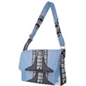 Rocket Shuttle Spaceship Science Full Print Messenger Bag (S) View1