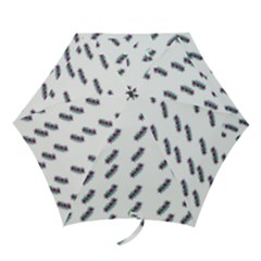 Japan Cherry Blossoms On White Mini Folding Umbrellas by pepitasart