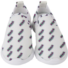 Japan Cherry Blossoms On White Kids  Slip On Sneakers by pepitasart