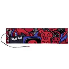 Abstract Grunge Urban Pattern With Monster Character Super Drawing Graffiti Style Vector Illustratio Roll Up Canvas Pencil Holder (l) by Nexatart