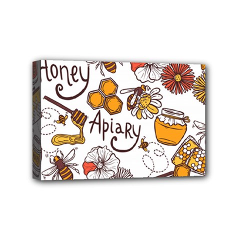 Honey Seamless Pattern Mini Canvas 6  X 4  (stretched)