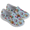 Cupcake Doodle Pattern Kids Lightweight Slip Ons View3