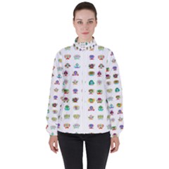 All The Aliens Teeny Women s High Neck Windbreaker by ArtByAng