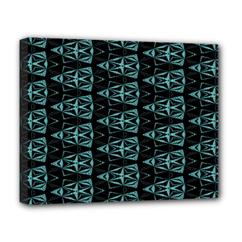 Digital Triangles Deluxe Canvas 20  X 16  (stretched) by Sparkle