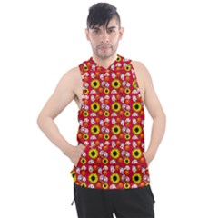 Hawaii Ghost Red Men s Sleeveless Hoodie