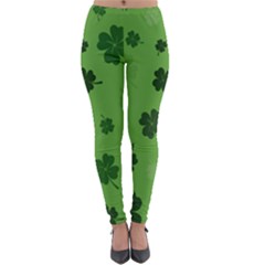 St Patricks Day Lightweight Velour Leggings by Valentinaart