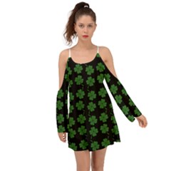 St Patricks Day Kimono Sleeves Boho Dress by Valentinaart