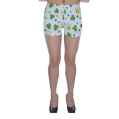 St Patricks Day Skinny Shorts by Valentinaart