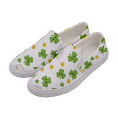 St Patricks Day Women s Canvas Slip Ons by Valentinaart