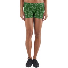 St Patricks Day Yoga Shorts by Valentinaart