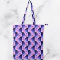 Digital Waves Double Zip Up Tote Bag by Sparkle