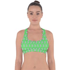 Knotty Ball Cross Back Hipster Bikini Top  by Sparkle