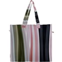 Satin Strips Canvas Travel Bag View1