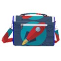 Rocket With Science Related Icons Image Satchel Shoulder Bag View3