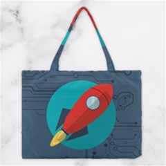 Rocket With Science Related Icons Image Medium Tote Bag by Vaneshart