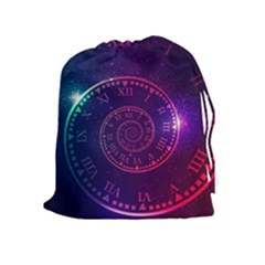 Time Machine Drawstring Pouch (xl) by Vaneshart