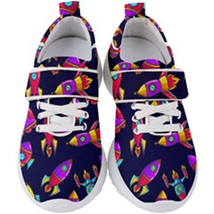 Space Patterns Kids  Velcro Strap Shoes by Vaneshart