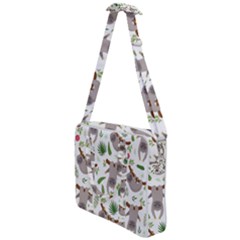 Seamless Pattern With Cute Sloths Cross Body Office Bag by Vaneshart