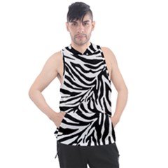 Zebra 1 Men s Sleeveless Hoodie by dressshop