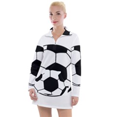 Soccer Lovers Gift Women s Long Sleeve Casual Dress by ChezDeesTees