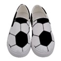 Soccer Lovers Gift Women s Canvas Slip Ons View1