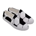 Soccer Lovers Gift Women s Canvas Slip Ons View3